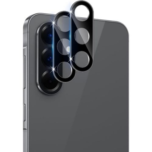 Pour Samsung Galaxy A56 Protection Caméra, 2 Pièces 9h Dureté Ultra Hd Film Verre Trempé, Sans Bulle Anti-Rayures Ultra Résistant Film Caméra Protection Écran - Noir