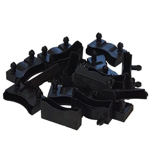 Lot de 20 embouts noir pour lattes 48 x 8 mm