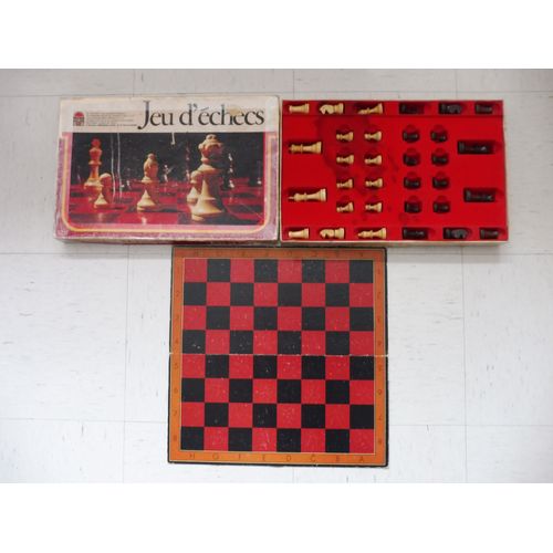 Jeu D'Echecs En Bois Vintage - Edmond Dujardin