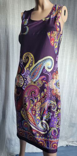 Robe Femme T L T 40 Purple Jam Tbe 95 % Polyester Et 5 % Elasthanne