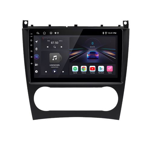 9''6+128G Andriod13 Carplay SWC GPA Navi pour Mercedes Benz C Klasse W203 WIFI BT 8core RDS DSP DAB+ USB 2Din 4kern FM