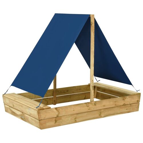Vidaxl Bac À Sable Avec Toit 160x100x133 Cm Bois De Pin Imprégné
