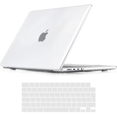 Coque Compatible Avec 2024 2023 2021 Macbook Pro 14 Pouces M4 M3 M2 M1 Pro/Max A3112 A3185 A3401 A2918 A2992 A2779 A2442, Protection Housse Rigide Étui Et Protection De Clavier, Cristal Clair