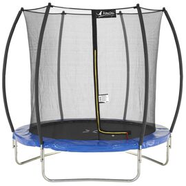 Kangui - Trampoline Rond Ø250cm Avec Filet De Sécurité Intérieur- Bleu- Fpr 250