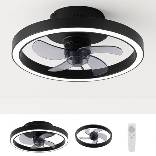 Ventilateur de plafond LED design minimaliste