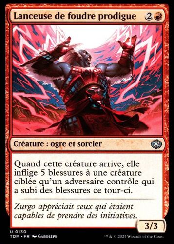 Lanceuse De Foudre Prodigue - Magic - Tarkir La Tempête Des Dragons - U - 130