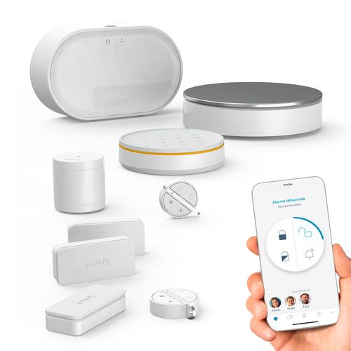 Home Alarm Advanced - Alarme maison sans fil connectée - Module GSM - Compatible avec Alexa, l'Assistant Google et TaHoma (switch)