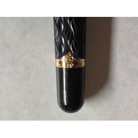 Stylo plume vintage rétro HURRISE - gris - avec 6 pinces pour stylo plongeur - Beaux