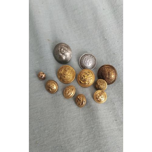 Lot Boutons Militaire Divers