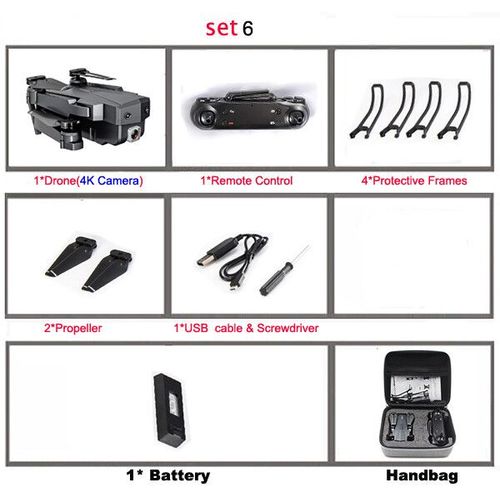 Zllrc-Mini Drone Sgsknit Avec Wifi Fpv Grand Angle Hd 4k",Cam¿¿Ra Touriste,Mode Maintien Haute,"Pliable Rc Quadcopter H¿¿Licopt¿¿Re Jouets Cadeau - Type Set6