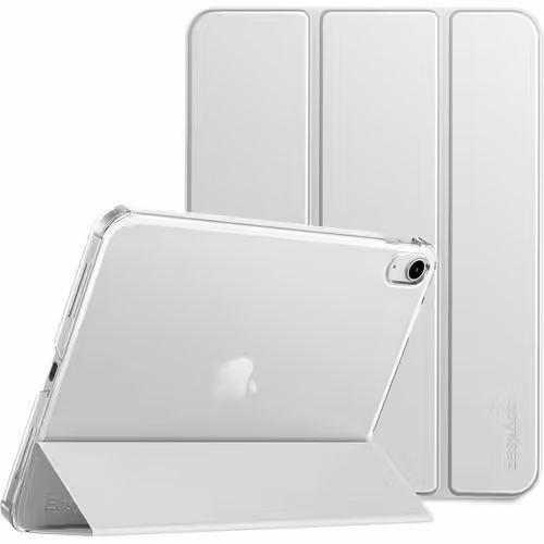 ProCase Coque Pour Ipad A16 11Ème 2025 11 Pouces/Ipad 10Ème Génération 10,9 Pouces 2022,Ultra Fin Étui De Protection Translucide Mat Avec Fonction Réveil/Sommeil Automatique - Argent