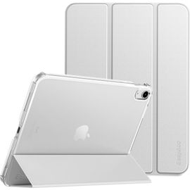 ProCase Coque Pour Ipad A16 11Ème 2025 11 Pouces/Ipad 10Ème Génération 10,9 Pouces 2022,Ultra Fin Étui De Protection Translucide Mat Avec Fonction Réveil/Sommeil Automatique - Argent