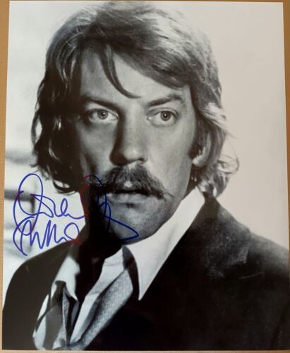 Autographe Original Sur Photo 25x20 Acteur Donald Sutherland + Coa