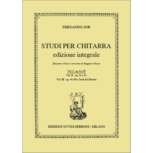 Studi Per Chitarra Vol. 1 / Conducteur