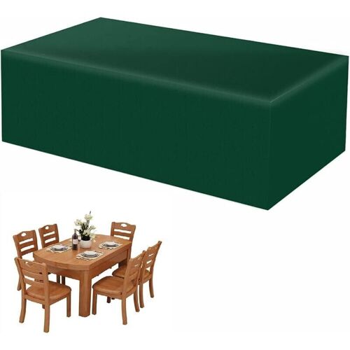 Housse Pour Salon De Jardin, 210d Tissu Oxford, Housse De Anti-Uv Protection, Impermeable Anti-Vent Pluie, Rectangulaire Housse Pour Table Meubles Canape ?- Vert 21014070cm Goodnice