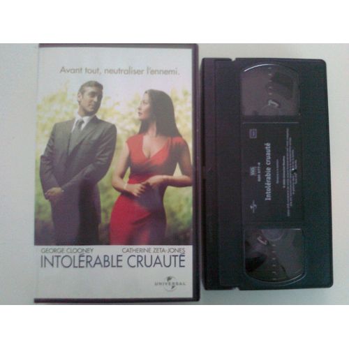 Cassette Video Vhs - Intolérable Cruauté - Catherine Zeta-Jones