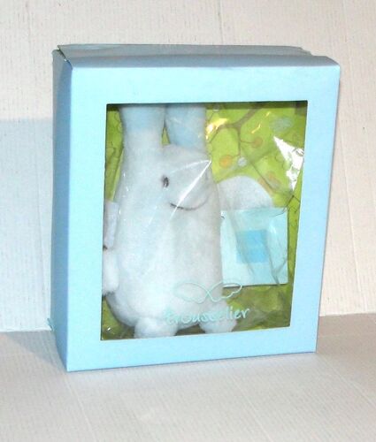 Doudou Lapin Ange Trousselier Boite Bleu