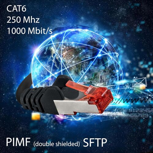 TIANYI-10x 0,5m - Câble patch câble réseau Cat 6 Cat6 RJ45 SFTP - orange