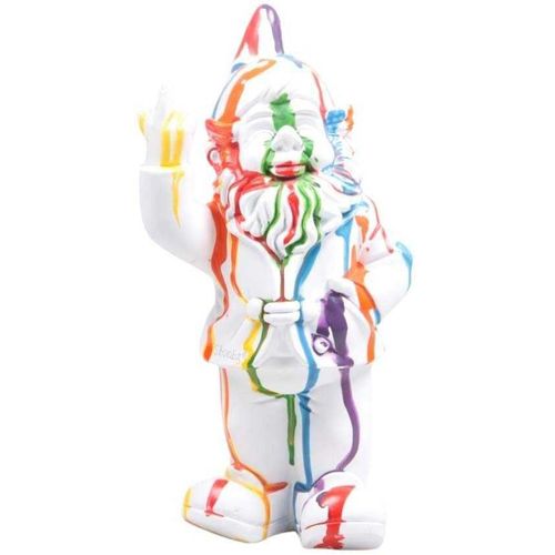 Nain De Jardin En Résine Doigt D'honneur 7 X 8 X 20 Cm