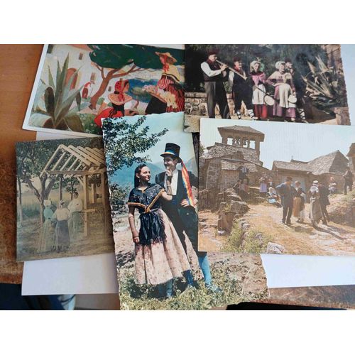 Lot De 5 Cartes Postales, Écrites Ou Neuves : Folklore Et Costumes Des Régions