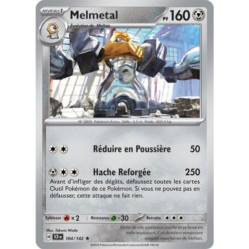 Carte Pokémon - Melmetal - 104/142 - Holo-Rare - Ev7 Couronne Stellaire