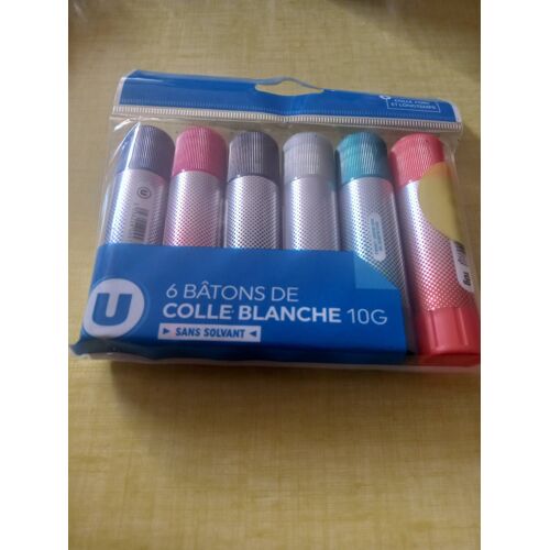 Lot De 6 Batons De Colle Blanche 10 G U