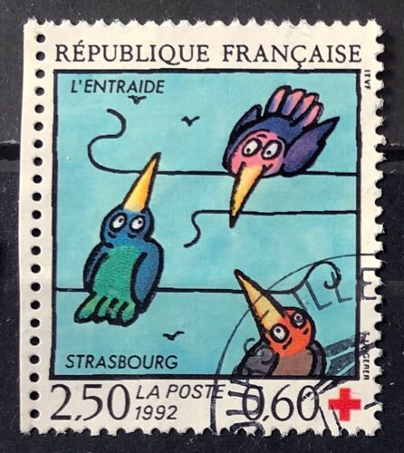 Croix Rouge 1992 - Oiseaux Entraide 2,50+0,60 (Très Joli N° 2783) Obl - France Année 1992 - Brn83 - N33358