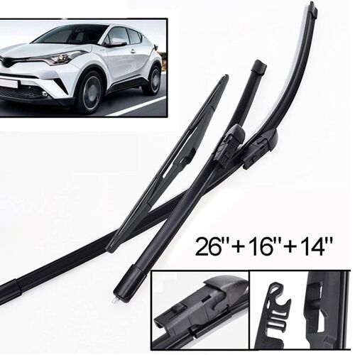 Pour Toyota C-Hr Chr 2016 2017 2018 2019 2020, Jeu De Balais D'Essuie-Glace, Avant Et Arrière