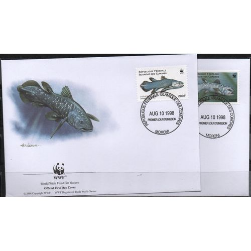Comores Timbres Animaux : Les Poissons , 4 Fdc
