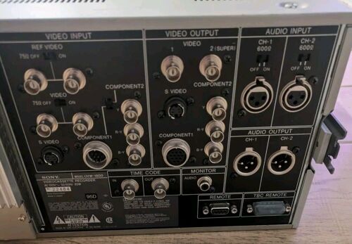 Lecteur/enregistreur VIDEO PRO BETACAM UVW-1800P