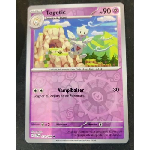 Pokémon Togetic Reverse 071 / 191 Ev8 Etincelles Déferlantes