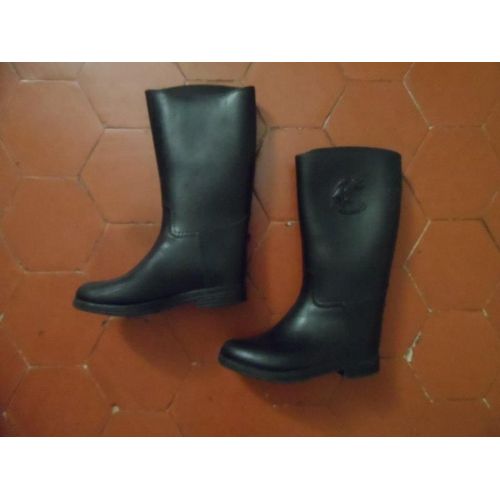 Bottes D'Équitation Plastique Noir Fouganza