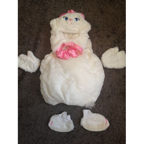 Rare Déguisement Fille Disney Store Marie Les Aristochats Taille 18/24 Mois Neuf Idée Cadeau