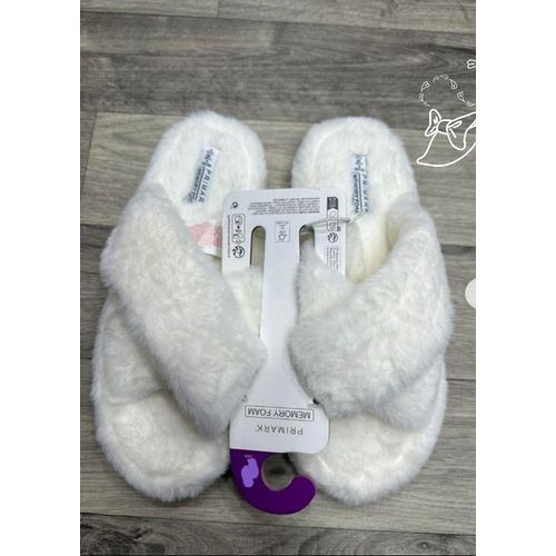 Pantoufles Enfant Pointure 32 En Fourrure Blanche Claquettes Tongs Chaussures Legeres Marche Repos Nu Pied Look Peau Mouton Plat Chaussons Plage Maison Style Glamour Mode