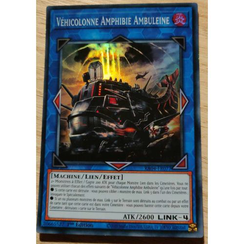 Yu Gi Oh Ra04 Fr077 Véhicolonne Amphibie Ambuleine Super Rare