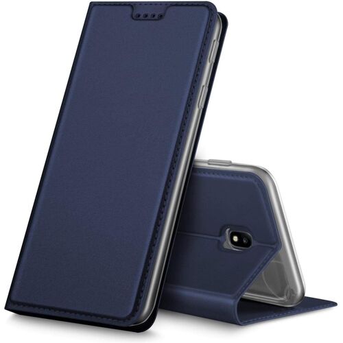 SUBZONAL-Etui pour Samsung Galaxy J5 (2017), Coque Pochette Portefeuille pour Housse Galaxy J5 (2017) avec Magnétique Fonction Wallet J530 - Bleu