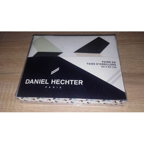 2 Taies D'Oreiller Neuves "Daniel Hechter"