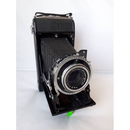 aPPAREIL PHOTO folding 6X9 cm zeiss ikon nettar 515/2 film 120 objectif NOVAR 105 mm F4.5