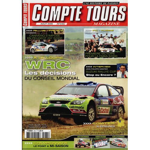 Compte Tours 235 Août 2009