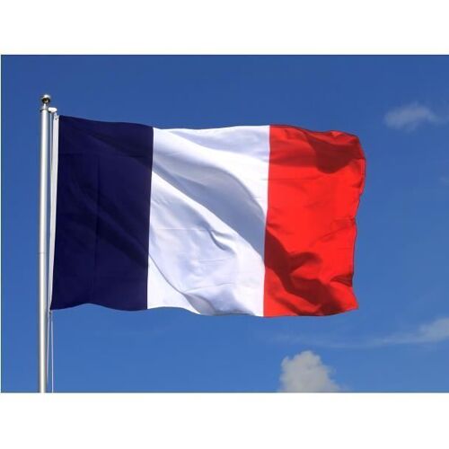 Drapeau - France - 150 x 90 cm - Bleu, Blanc, Rouge - 2 oeillets