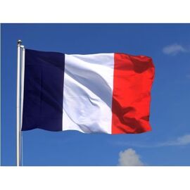 Drapeau - France - 150 x 90 cm - Bleu, Blanc, Rouge - 2 oeillets