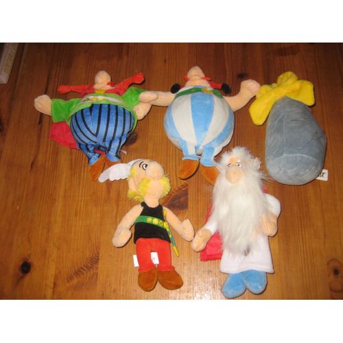 Lot 5 Peluches Asterix Lidl