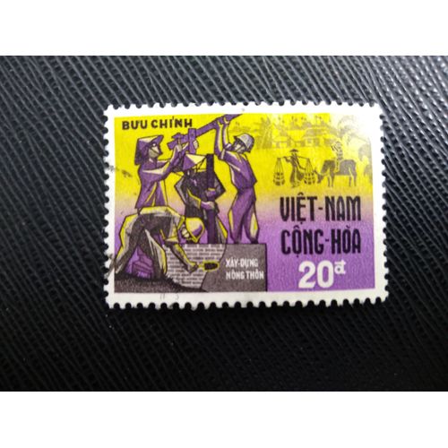 Timbre Vietnam Du Sud Y T 328 Développement Rural 1968 (060409 )