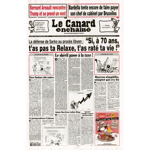 Le Canard Enchainé N° 5448 : "Si, À 70 Ans, T'As Pas Ta Relaxe, T'As Raté Ta Vie !"
