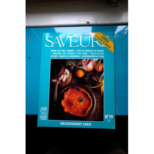 Revue Magazine Cuisine Saveurs N° 19 Delicieusement Corse Avril 1992