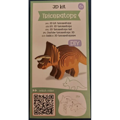 Kit D'assemblage 3d - Dinosaure Triceratops