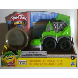 Play Doh Wheels - Balayeuse - 1 Mini Véhicule + 1 Pot Couleur Pierre