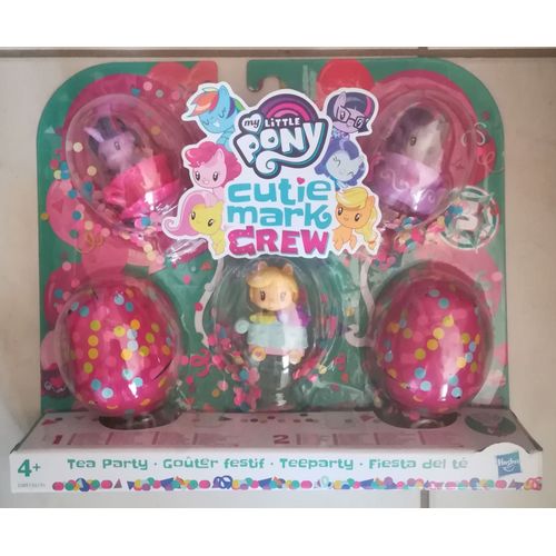 My Little Pony - Mlp Cutie Mark Crew Confettis Surprise - Pack De 5 Figurines Et Accessoires Dont 2 Surprises - Gouter Festif