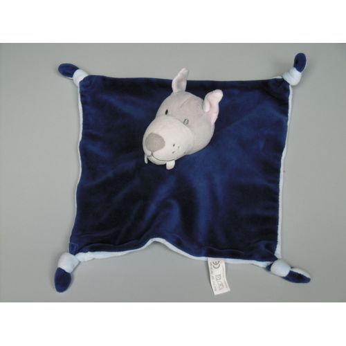 Doudou Loup Mouton Agneau Bleu Lilliputiens