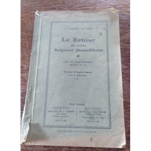 Le Retour De Notre Seigneur Jésus Christ